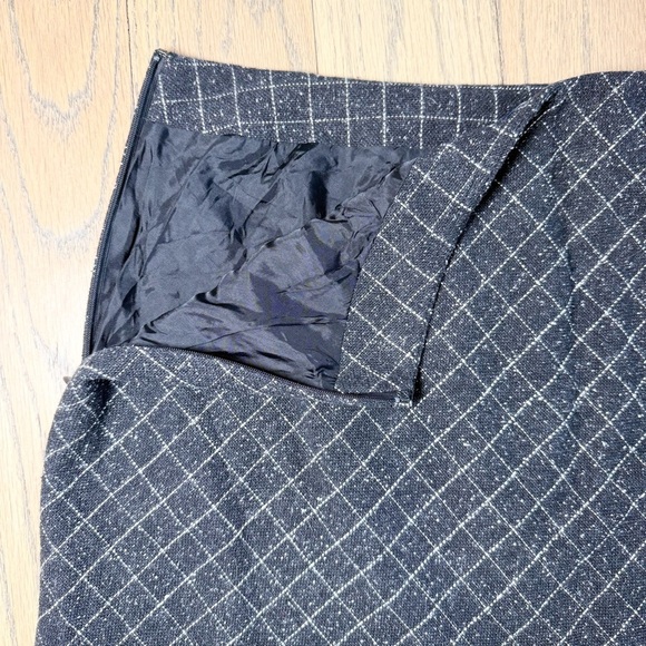 Ann Taylor Women’s Vintage Wool Silk Blend Argyle Flare Lined Mini Skirt Size 10 - Picture 7 of 10
